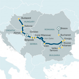 Маршрут круиза «Восточная Европа и Трансильвания»
