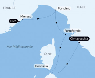 Маршрут круиза «Весна на Средиземном море»