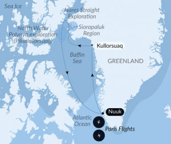 Маршрут круиза «Высокая Арктика: за пределами обитаемого мира»