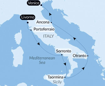 Маршрут круиза «Роскошная Италия»