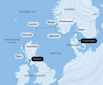 Маршрут круиза «Легендарные земли и северные города»