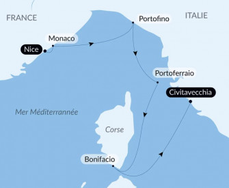 Маршрут круиза «Весна на Средиземном море»