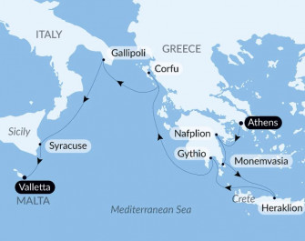 Маршрут круиза «Волны и мелодии: 12-й фортепианный фестиваль в море»