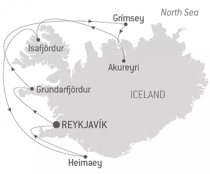 Маршрут тура «Загадочная Исландия»