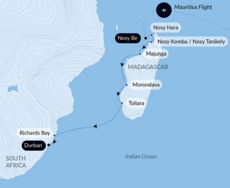 Маршрут круиза «Мадагаскар и Южная Африка»