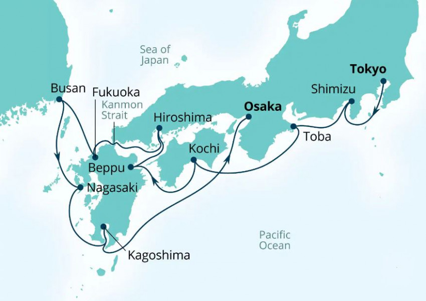 Маршрут тура «Цветение в Японии»