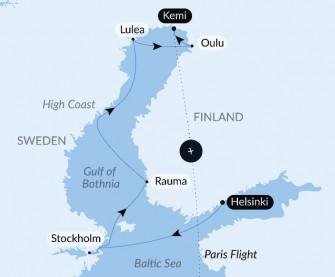 Маршрут круиза «Ботнический залив: ворота в Арктику»