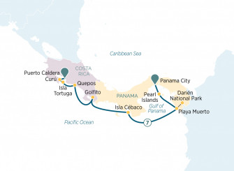 Маршрут круиза «Коста-Рика и Панама»