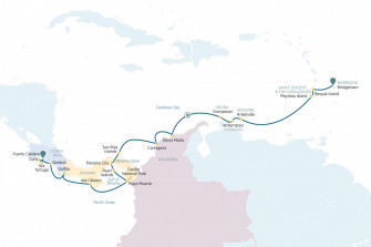 Маршрут круиза «Секреты Панамы и Коста-Рики»