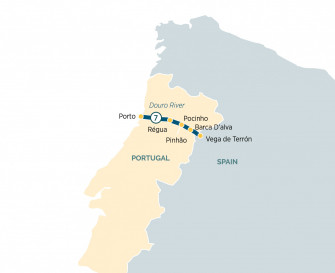 Маршрут круиза «Секреты реки Дору »