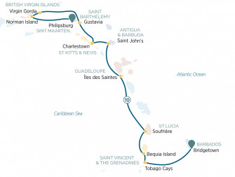 Маршрут круиза «Круиз по островам Карибского моря »