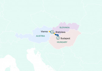 Маршрут круиза «Дунай перед Рождеством и Будапешт»