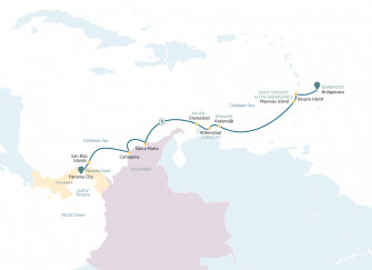 Маршрут круиза «Гренадины, Колумбия и Панамский канал»