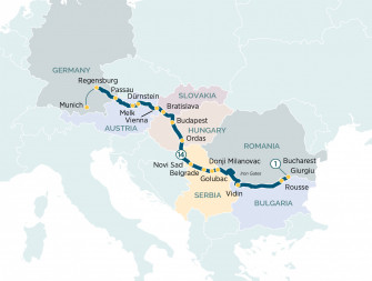 Маршрут круиза «Discover the Treasures of the Danube»