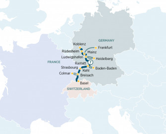 Маршрут круиза «Магический Рейн »
