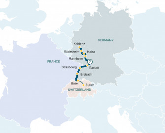 Маршрут круиза «Магический Рейн »