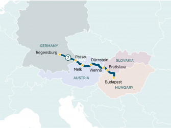 Маршрут круиза «Danube Delights: Wine Cruise»