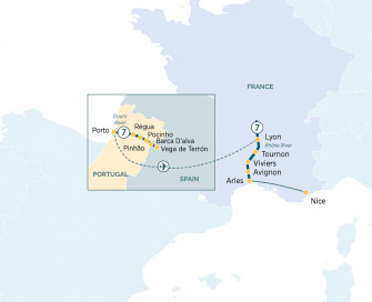 Маршрут круиза «Реки Португалии и Франции»