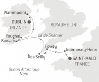 Маршрут круиза «Британские архипелаги и кельтские берега»