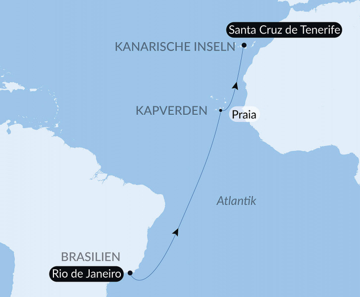 Тур «Ocean Voyage: Rio de Janeiro-Santa Cruz de Tenerife»