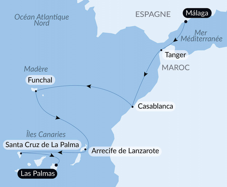 Тур «Atlantic Odyssey from the Iberian Peninsula to the Canary Islands»
