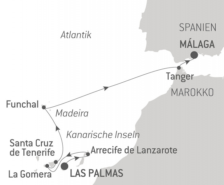 Тур «Atlantic Odyssey from the Canary Islands to the Iberian Peninsula»