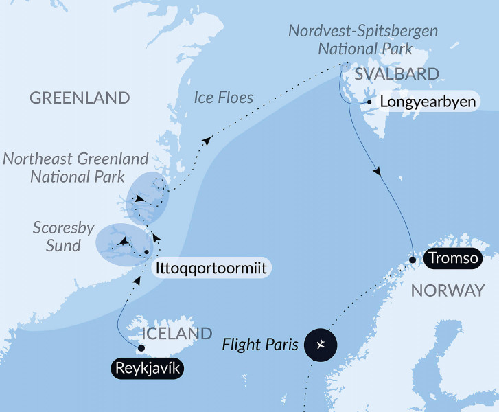 Тур «Polar Odyssey between Northeast Greenland & Spitsbergen»