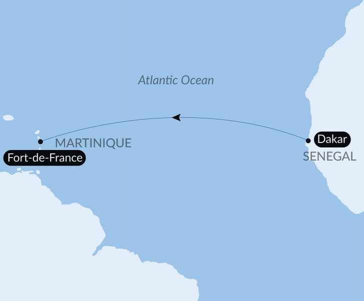 Тур «Ocean Voyage: Dakar - Fort-de-France»