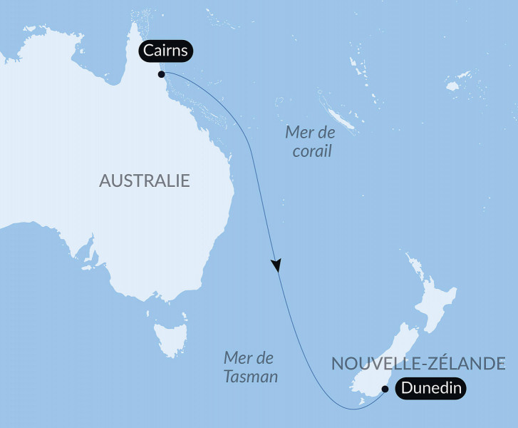 Тур «Ocean Voyage: Cairns - Dunedin»