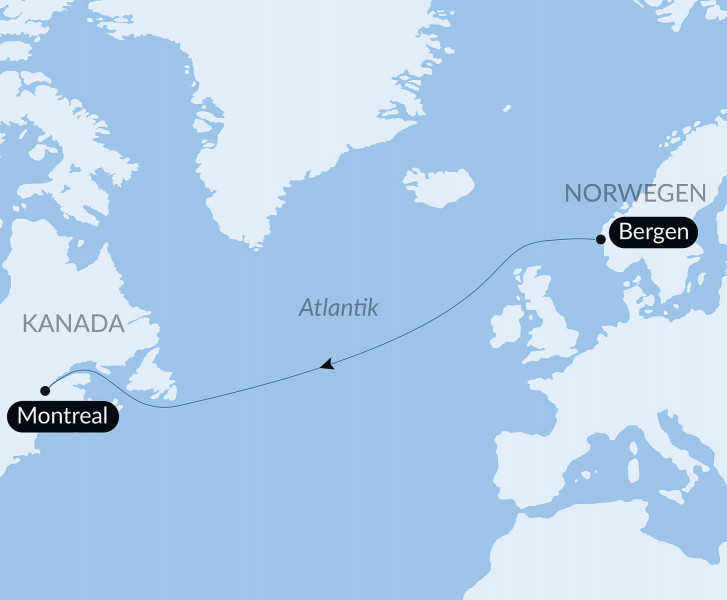 Тур «Ocean Voyage: Bergen-Montreal»