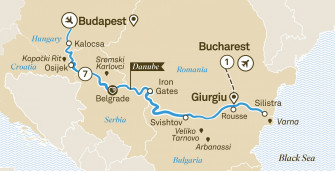 Маршрут круиза «Черное море и Бухарест »