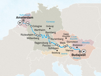 Маршрут круиза «Рождество и Новый год»