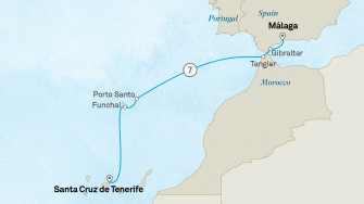 Маршрут круиза «Коста-дель-Соль и Канарские острова»