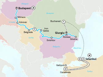 Маршрут круиза «Восточная Европа, Балканы и Турция»