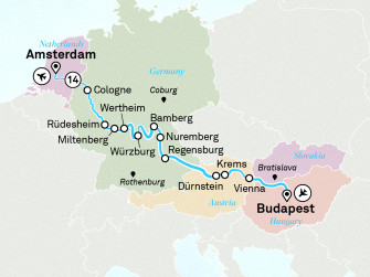 Маршрут круиза «Рождество и Новый год »