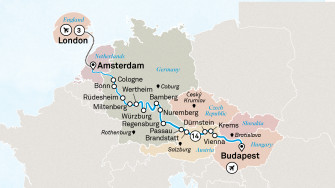 Маршрут круиза «Сокровища Европы и Лондон»