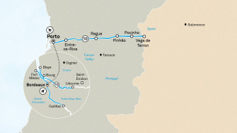 Маршрут круиза «Прекрасный Бордо и невероятная Дору»