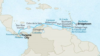Маршрут круиза «Канарские острова и Панамский канал»