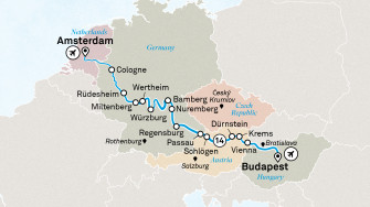Маршрут круиза «Рождественские ярмарки Европы»
