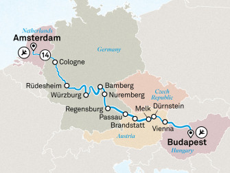 Маршрут круиза «Католическое рождество и Новый год »