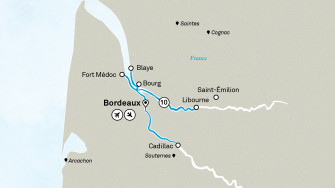 Маршрут круиза «Beautiful Bordeaux»
